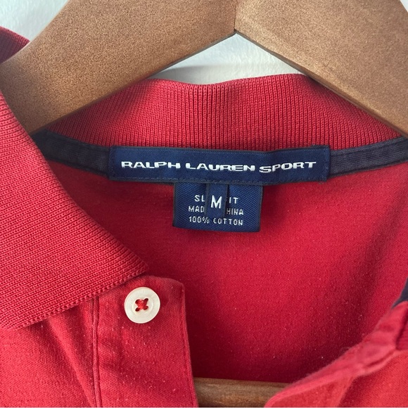 RALPH LAUREN Red w Navy Horse POLO - Picture 5 of 7